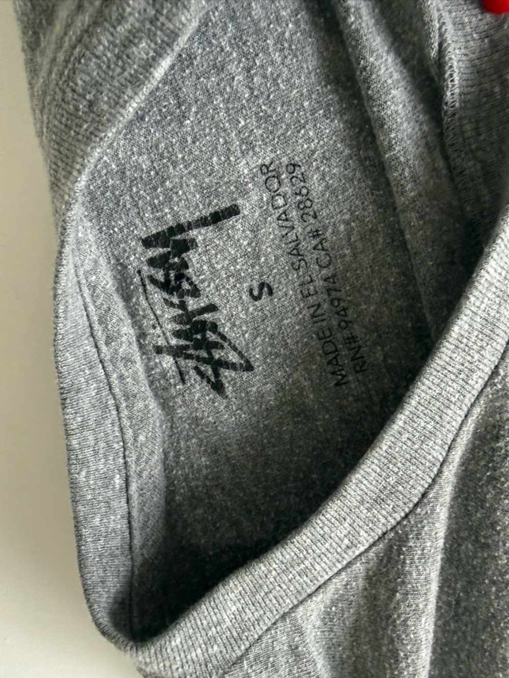 Stussy Gray Cotton Tee Unisex - Picture 3 of 3